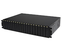 2U 20-slot Rack Media Converter Chassis with AC/DC power for ET Series 2 Fiber Media Converter