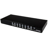 1U 16 Port Rackmount USB PS/2 KVM Switch with OSD