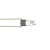 20 AWG 1C 19 Stranded Unshielded M27500 Silver Plated Copper Braid FEP Jacket 200C 600V Aerospace Cable