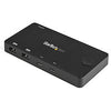 2 Port USB C KVM Switch 4K 60Hz HDMI Compact Dual Port UHD USB Type C Desktop Mini KVM Switch with USB C Cables