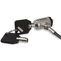 Laptop Cable Lock with Keys Keyed Security Cable Lock for Compatible K-Slot 6ft Coated Steel Cable Lock