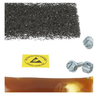 StructuredGround RGESD2-1 ESD Port Kits Threaded Rail Fastener Fabric Black PANDUIT RGESD2-1