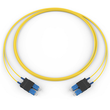 Tight-Buffered Fiber Optic Jumper 2 F SC Duplex to SC Duplex Zipcord Cable Riser 2.0 mm legs Yellow CORNING-C 727202R5120003M