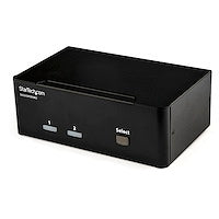 2 Port DisplayPort Dual-Monitor KVM Switch - 4K 60Hz