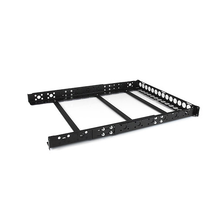 1U 19" Fixed Adjustable Depth Universal Server Rack Rails Steel Black