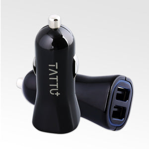 Tattu 24W Double Ports Universal USB Car Charger Adapter (2-Pack)