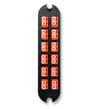 Closet Connector Housing (CCH) Panel Keyed-Keyed LC Adapters Duplex 24 F SM/MM orange CCH-CP24-KH