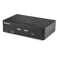 2 Port DisplayPort KVM Switch 4K 60Hz Single Display Dual Port UHD DP 1.2 USB KVM Switch with Integrated