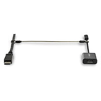 Security Cable Tethers for Adapters & Dongles Universal Cable Adapter Tether Black (Pack-20)