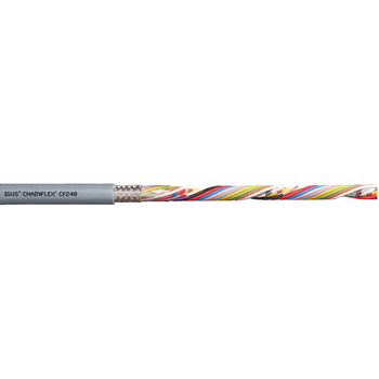 Igus Chainflex® CF240 Stranded Bare Copper Shielded TC Braid PVC 300V Data Cable