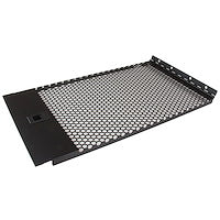 6U Vented Blank Panel with Hinge for Server Racks Rack While Maintaining Airflow Black