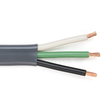 Waytek WD12-3 12 Gauge 3C 19/25 Strand Bare Copper Unshielded Flat PVC 105C 60V Brake Cable
