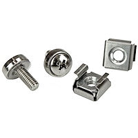 M5 Mounting Screws and Cage Nuts for Server Rack Cabinet (Pack of 100)