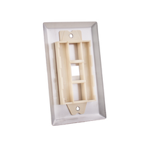 1-Port Stainless Steel Wall Plate 304-J2652/1P/S (Pack of 10)