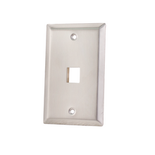 1-Port Stainless Steel Wall Plate 304-J2652/1P/S (Pack of 10)
