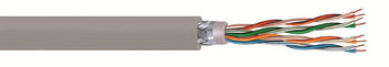 Commscope 4687306/10 24 AWG 4 Pair Gray 2003B Sunlight and Oil Resistant Non Plenum UTP Cat5e Cable