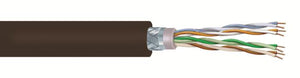 Commscope 4687506/10 24 AWG 4 Pair Black 2004 Sunlight and Oil Resistant Non Plenum F/UTP Cat5e Cable