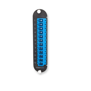 Closet Connector Housing (CCH) Panel SC Adapters Simplex 12 fiber Single-mode (OS2) CORNING CCH-CP12-3C