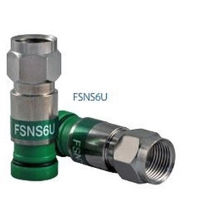 Belden FSNS6U-25 RG-6/U 18 AWG Cable Universal Type F Coax Compression Connector 25/PK Green