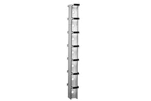 Double-Sided Wide Vertical Cabling Section; 9'H x 6"W Black CPI 11729-708