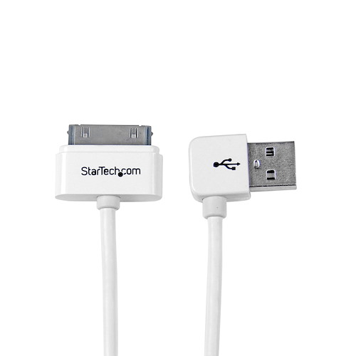 ◾️apple 3' Apple 30-pin Dock Connector to Left Angle USB W/ Stepped Connector