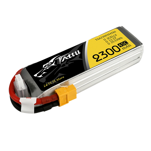 Tattu 2300mAh 3S1P 11.1V 45C Lipo Battery Pack With XT60 Plug