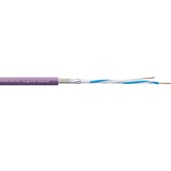 Igus CFBUS-PUR-042 26 AWG 1P Stranded Bare Copper Shielded TC Braid 300V Chainflex® CFBUS-PUR Bus Cable