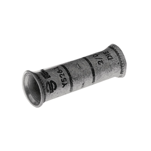 Burndy YS38FXB 500 MCM Long Barrel 6.34 Inch Splice, 3-3/16 Inch Strip Compression Butt Splice Copper