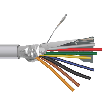 Shipboard Cable DXIA-6 12 AWG 2 Conductor Armor Bare Copper PVC XLP 600V