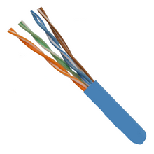 1000' 23 AWG 4 Pairs Blue Solid UTP Plenum CAT6 550MHz Cable
