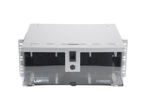 Connector Housing (PCH) four rack units hold 12 CCH connector panels CORNING PCH-04U