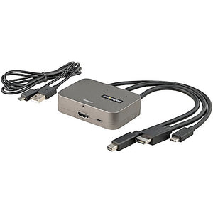 3 in 1 Multiport to HDMI Adapter 4K 60Hz USB C