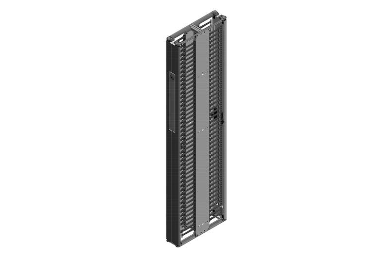 Motive Double-Sided Black Vertical Cable Manager  84