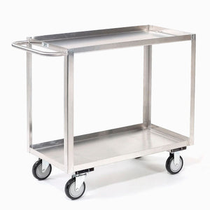 2 Shelves Steel Stock Cart Jamco Capacity, 36"L x 18"W x 35"H 1200 lb XB136U5