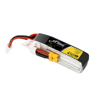 Tattu 450mAh 3S1P 11.1V 75C Lipo Battery Pack With XT30 Plug Long Size For H Frame