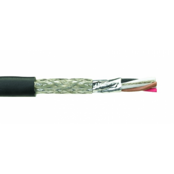 Alpha Wire 45299 20 AWG 9 Pair 300V SupraShield Premium Foil Braid Xtra Guard-4 Extreme Temperature TPE Cable