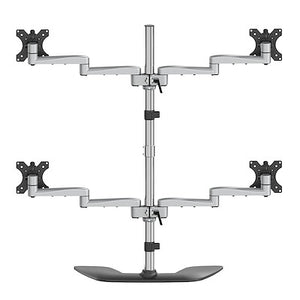 Desktop Quad Monitor Stand Ergonomic VESA 4 Monitor Arm 2x2 up to 32
