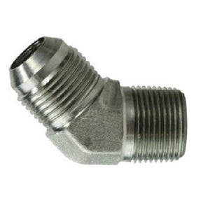 3/4"-16 X 1/2" Male 45 Degree Elbow Shapes Steel JIC Flare Hydraulics 250388