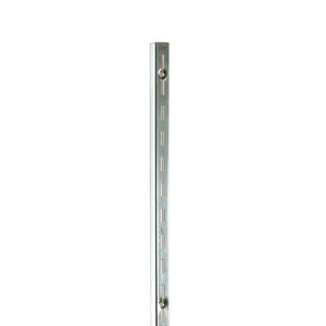 96" Heavy Weight - 1/2" Slots on 1" Center - Double Slotted Standards - Satin Zinc Econoco SS22/96