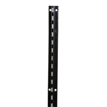 72" Recessed Slotted Standards for 5/8" Drywall - 1/2" Slots on 1" Center - Black Econoco SSRB-11B6
