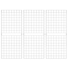 Portable Grid Panels - Chrome Econoco C2X5 (Pack of 3)