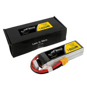 Tattu 1800mAh 4S1P 14.8V 75C Lipo Battery Pack With XT60 Plug