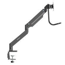 Desk Mount Dual Monitor Arm Ergonomic Dual Monitor VESA Mount 32 (17.6lb) Displays Crossbar Handle for Synchronized Full Motion