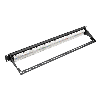CAT6A Patch Panel 24-Ports 110-Type 1U Black