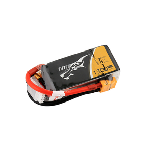 Tattu 1300mAh 3S1P 11.1V 75C Lipo Battery Pack With XT60 Plug