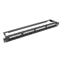 CAT6A Patch Panel 24-Ports 110-Type 1U Black