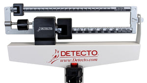 Weigh beam Eye-Level Physician's Scale Height Rod Wheels Detecto 2381