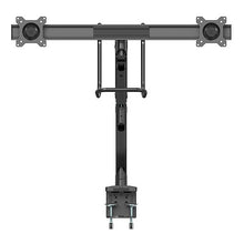 Desk Mount Dual Monitor Arm Ergonomic Dual Monitor VESA Mount 32 (17.6lb) Displays Crossbar Handle for Synchronized Full Motion
