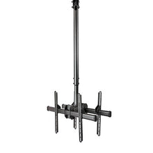Dual TV Ceiling Mount Back to Back Heavy Duty Hanging Dual Screen Mount with Adjustable