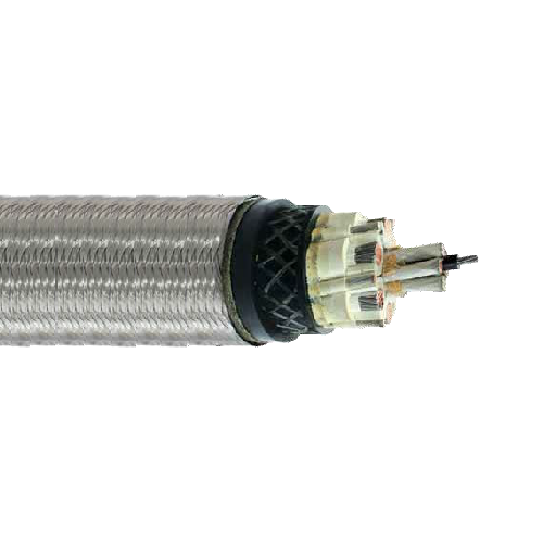 1 x 240 mm² TRDLRC-SWB Round Low Voltage Stainless Wire Braid 0.6/1KV Flexible Power And Control Reeling Cable